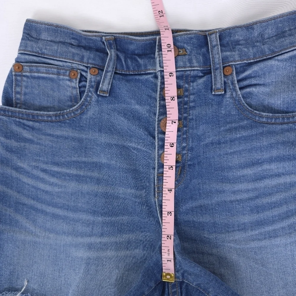 Madewell High Rise Button Denim Shorts size 25
